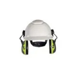 3M Peltor Black And Chartreuse Model X4P3E/37278 Cap Mount Hearing Conservation Earmuffs