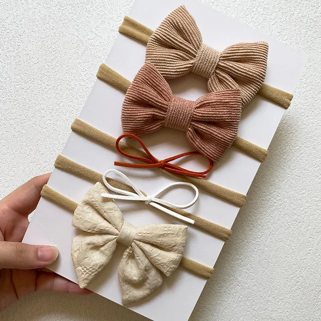 5-piece Baby Headband Bow Set