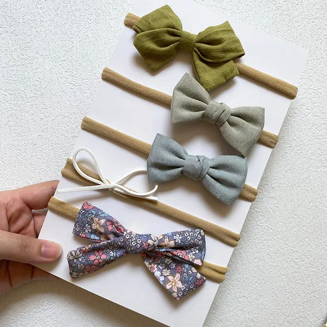 5-piece Baby Headband Bow Set