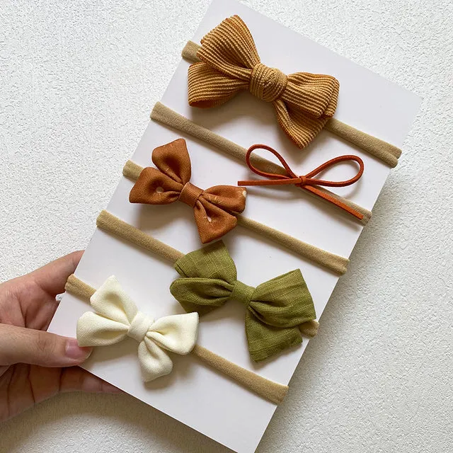 5-piece Baby Headband Bow Set