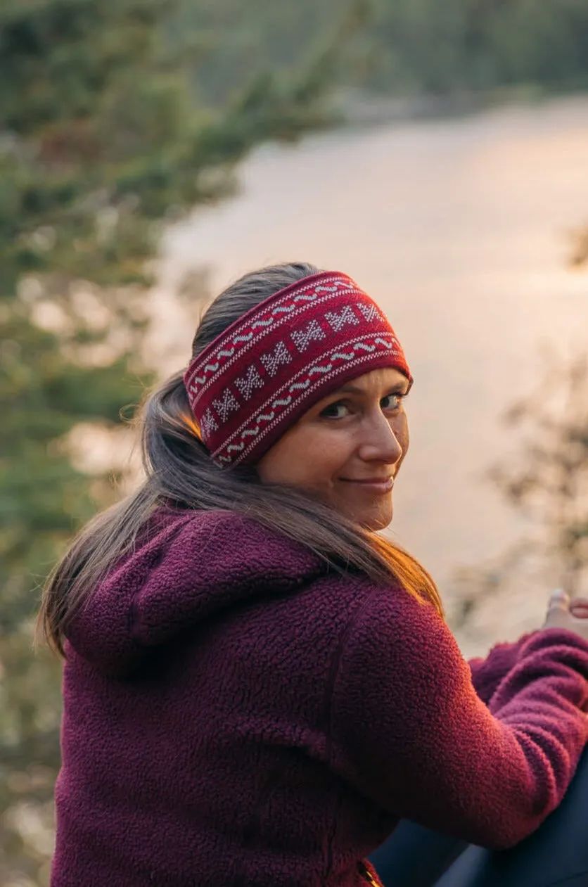 Abisko Knitted Headband Lingonberry