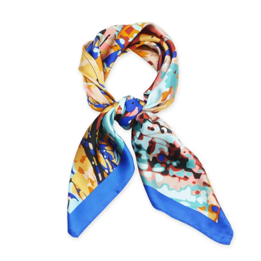 Abstract Satin Scarf