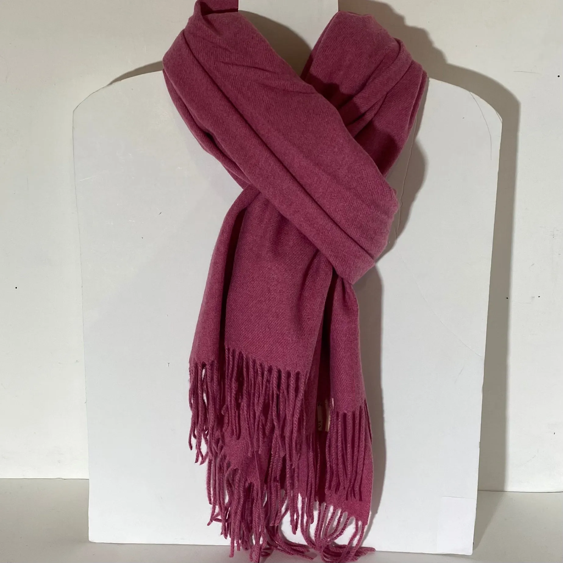 Adele - Cashmere Wool Blend Scarf - Pink