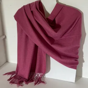 Adele - Cashmere Wool Blend Scarf - Pink