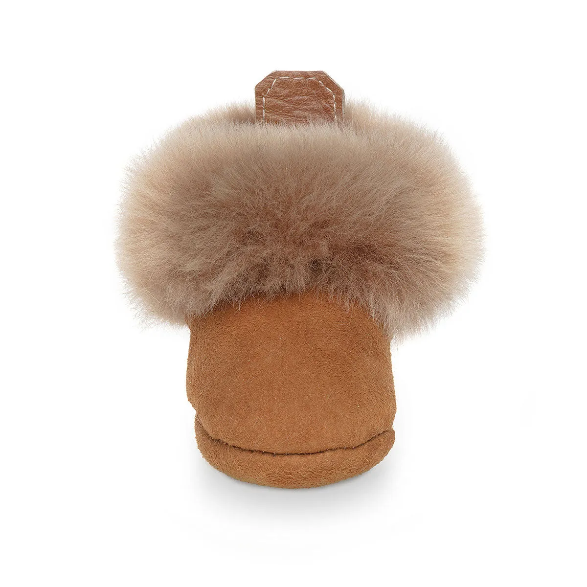 Barra Hand-Stitched Sheepskin Baby Booties - Honey