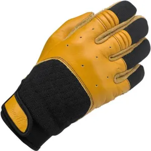 Biltwell Bantam Leather Hybrid Gloves - Tan & Black