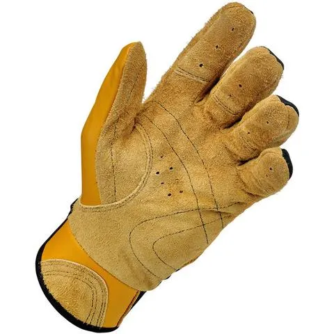 Biltwell Bantam Leather Hybrid Gloves - Tan & Black