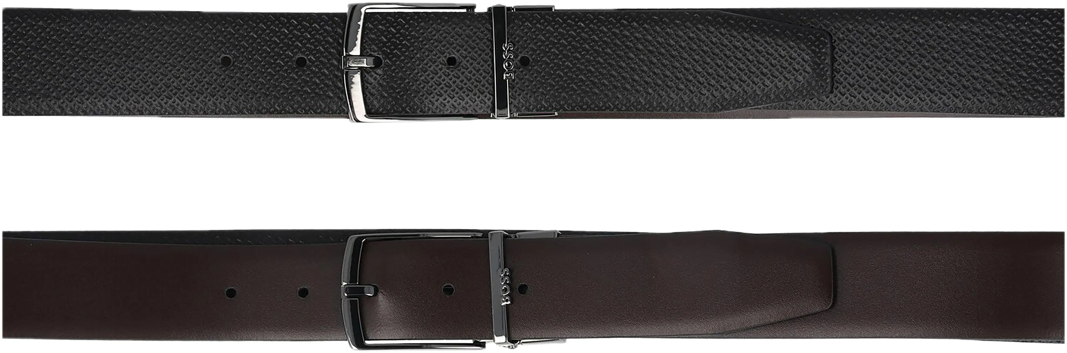 Boss Olog OR35 In Black Brown Reversible Belt For Men