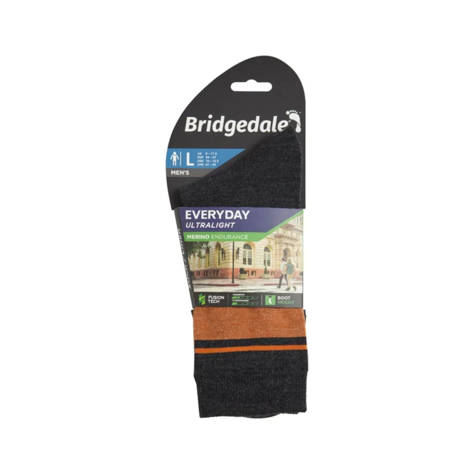 Bridgedale Mens Liner Base Layer Merino Performance Boot Socks