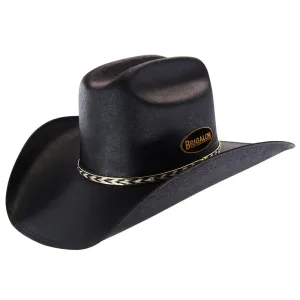 Brigalow Adults Coloured Straw Cheyenne Hat - Black