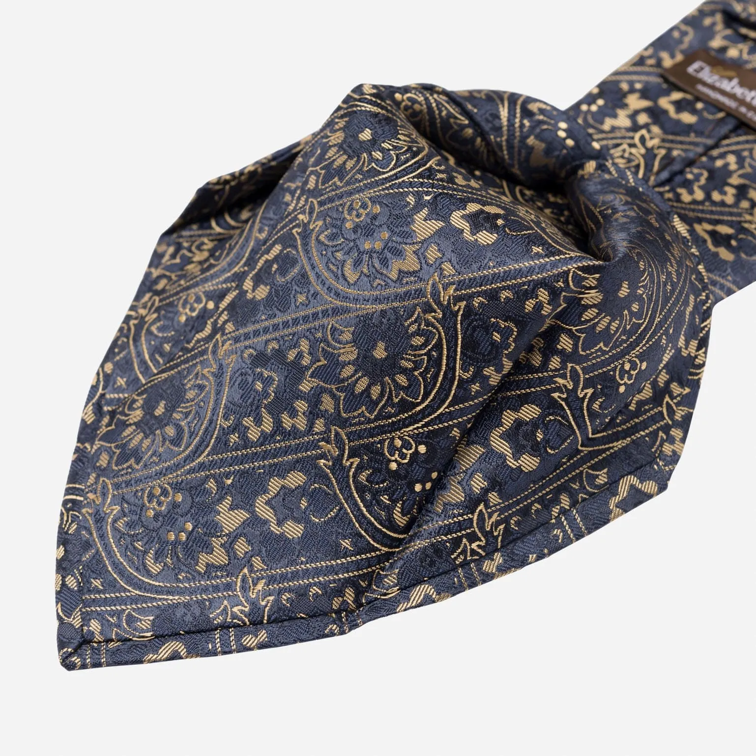 Caruso - Silk Jacquard Tie - Midnight Blue