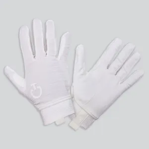 Cavalleria Toscana Mesh Grip Gloves - White