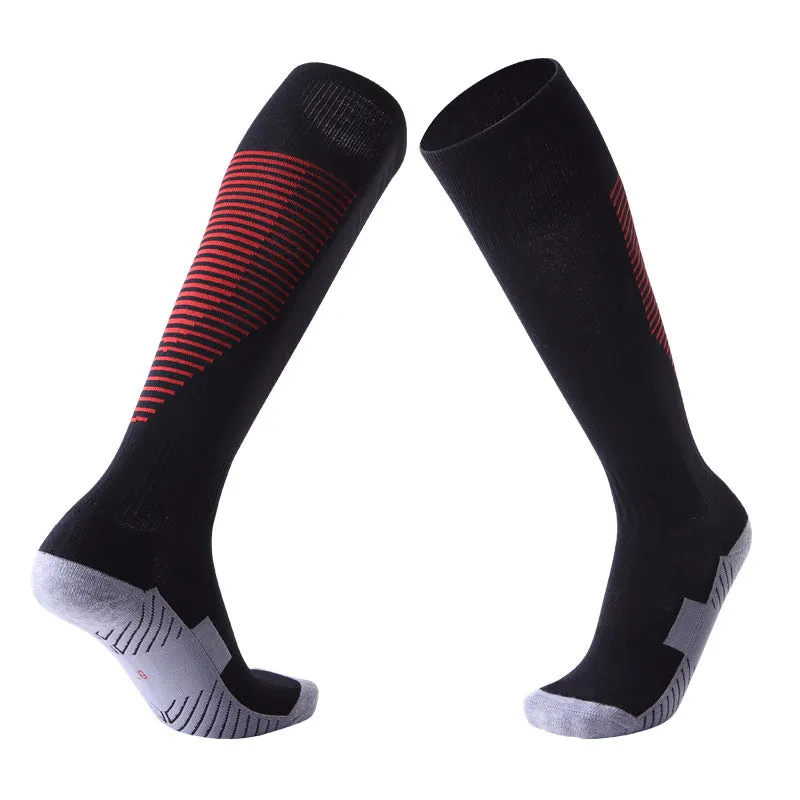 Children's Over-the-Knee Football Socks Men's Thickened Towel Stockings Adult Anti-Slip Sports Socks