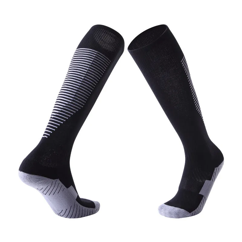 Children's Over-the-Knee Football Socks Men's Thickened Towel Stockings Adult Anti-Slip Sports Socks