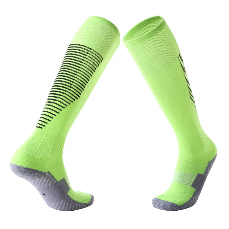 Children's Over-the-Knee Football Socks Men's Thickened Towel Stockings Adult Anti-Slip Sports Socks