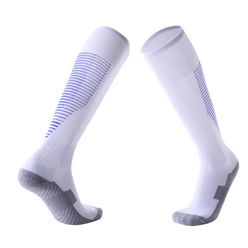 Children's Over-the-Knee Football Socks Men's Thickened Towel Stockings Adult Anti-Slip Sports Socks