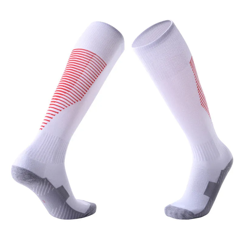 Children's Over-the-Knee Football Socks Men's Thickened Towel Stockings Adult Anti-Slip Sports Socks