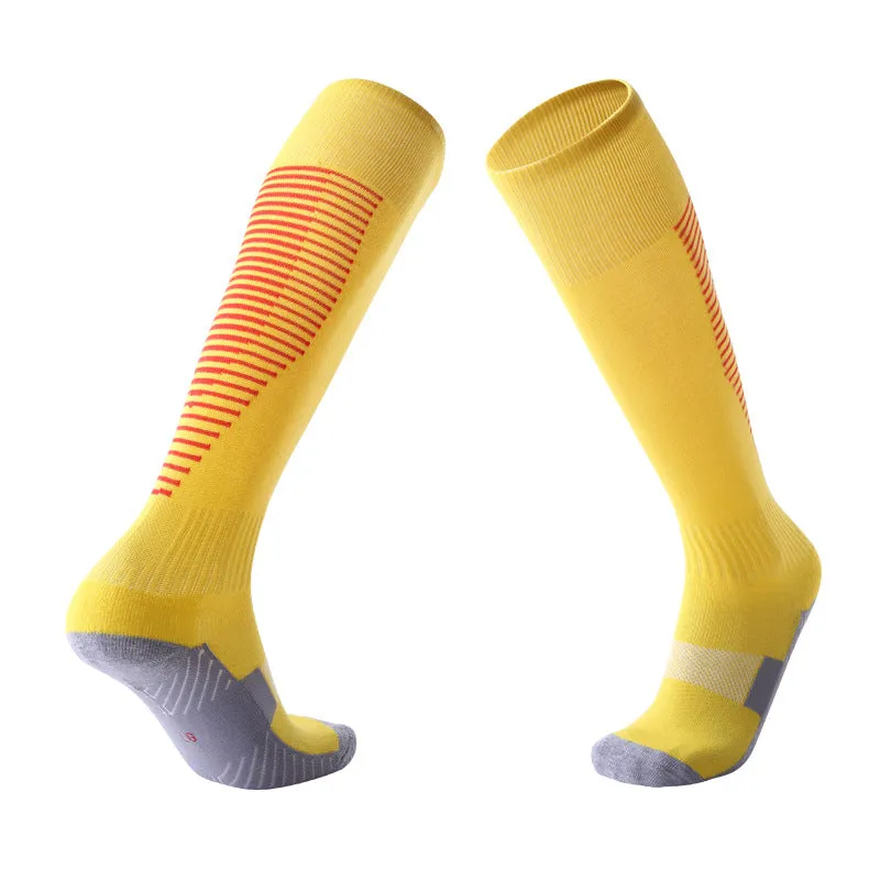 Children's Over-the-Knee Football Socks Men's Thickened Towel Stockings Adult Anti-Slip Sports Socks