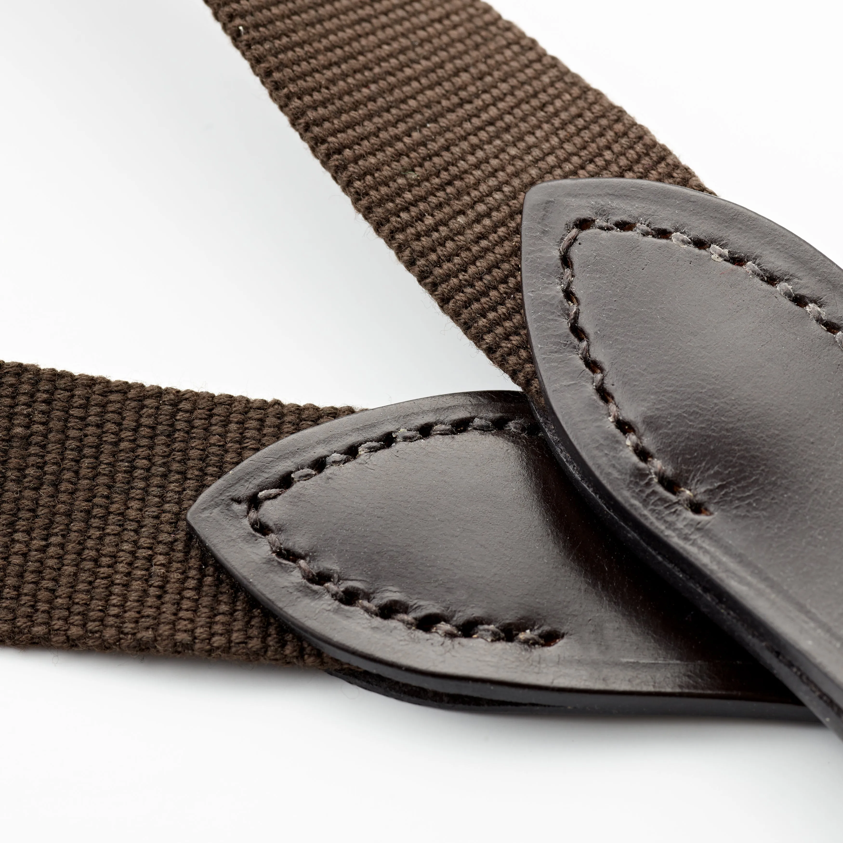 Chocolate Brown Belt with Dark Havana Leather