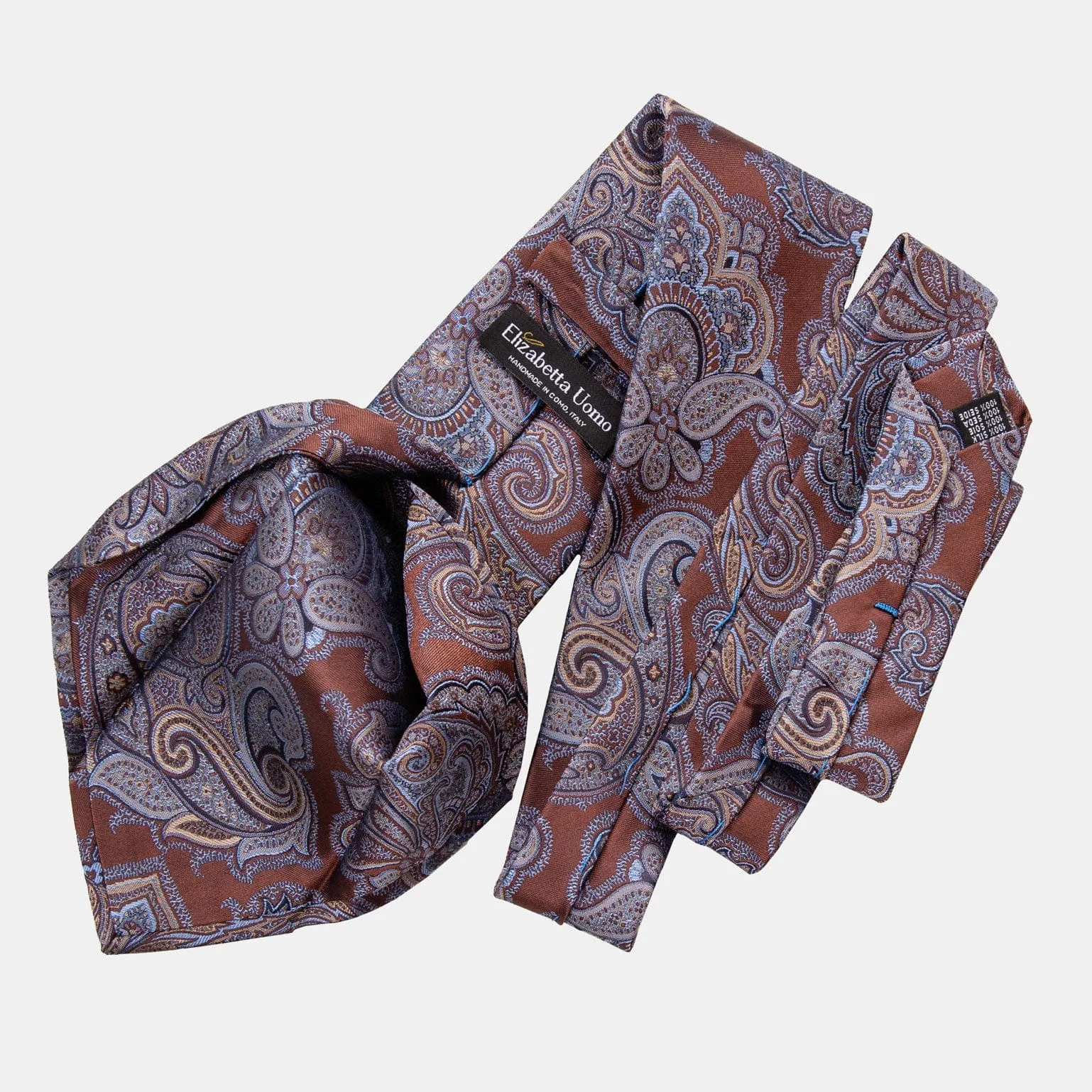 Cortina - Silk Jacquard Tie - Copper