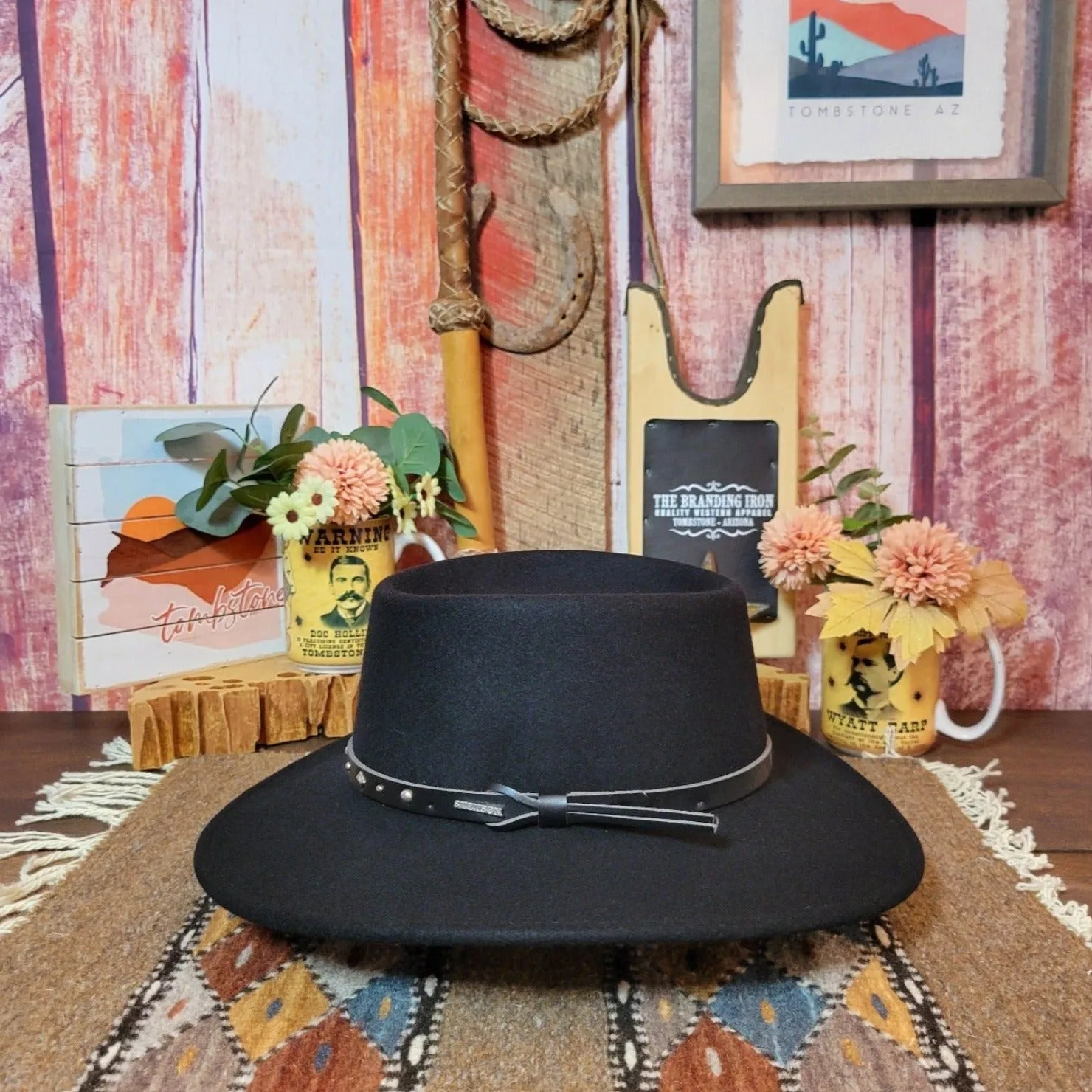 Crushable Wool Hat the "Black Hawk" Hat by Stetson  SWBKHK-783207