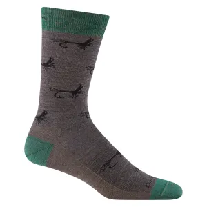 Darn Tough Vermont Men's Mcfly Crew Lightweight Lifestyle Sock - Taupe