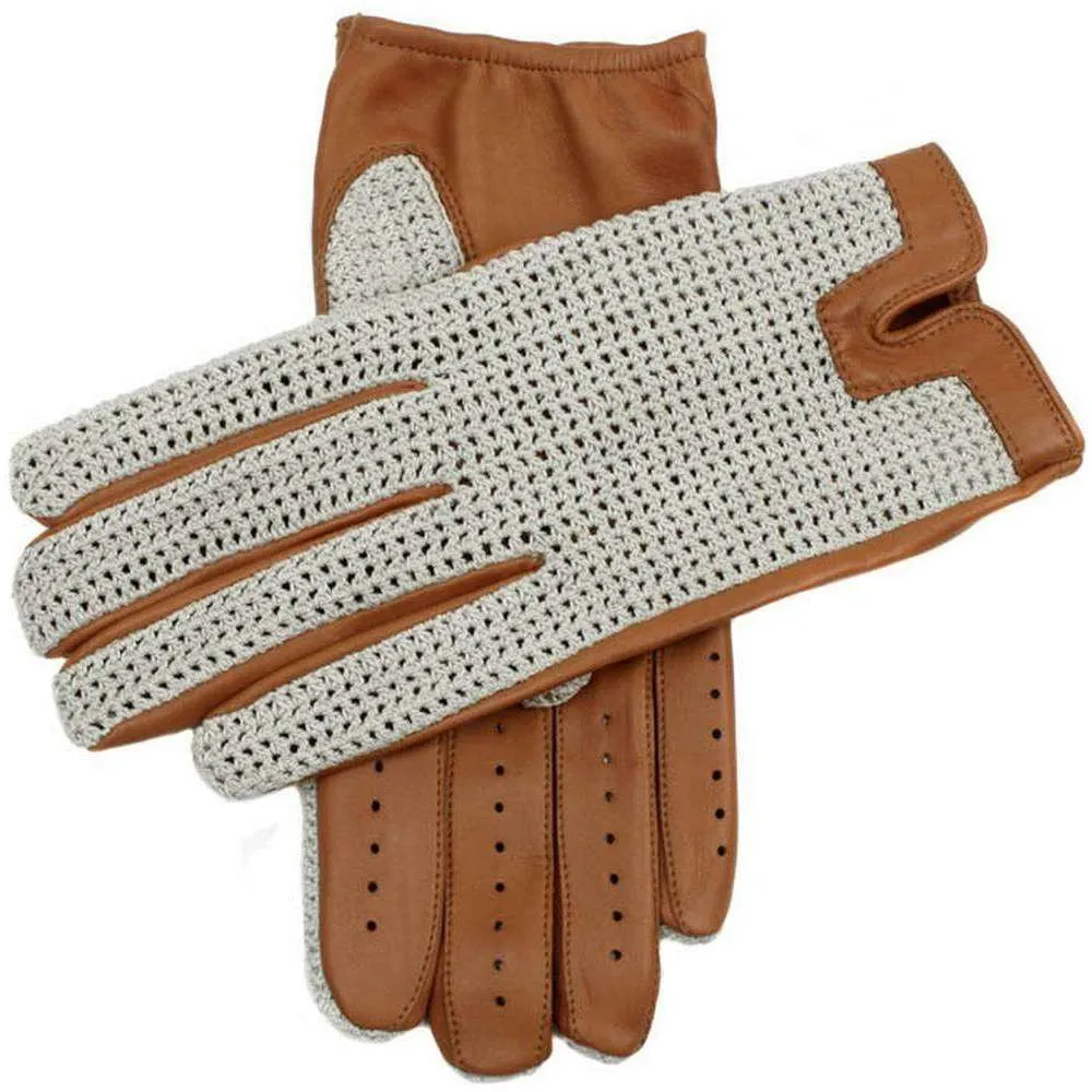 Dents Donnington Crochet Back Driving Gloves - Cork