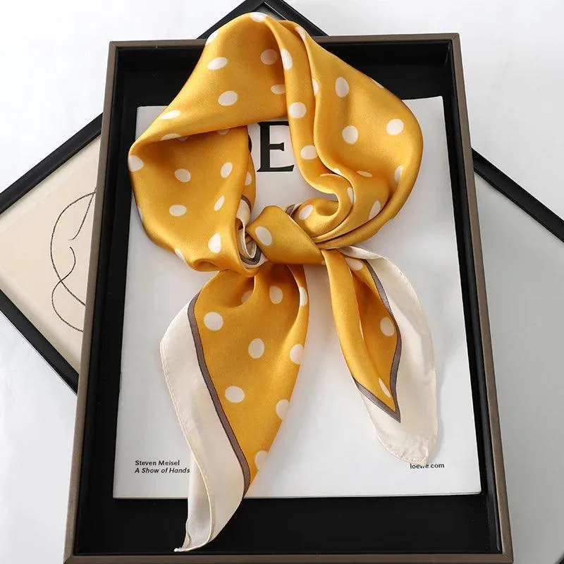 Elegant Leopard Print Silk Scarf - Premium Women's Fashion Accessory