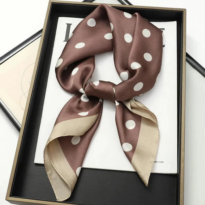 Elegant Leopard Print Silk Scarf - Premium Women's Fashion Accessory