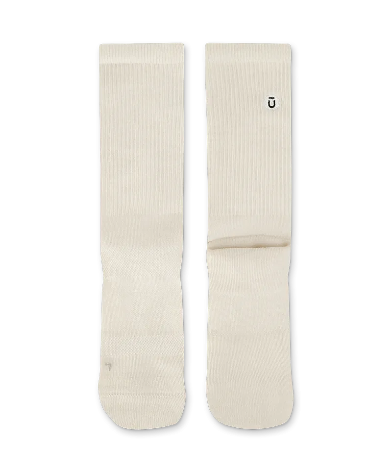 Everyday Merino Crew Socks Off White