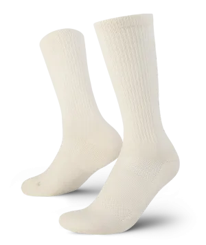 Everyday Merino Crew Socks Off White