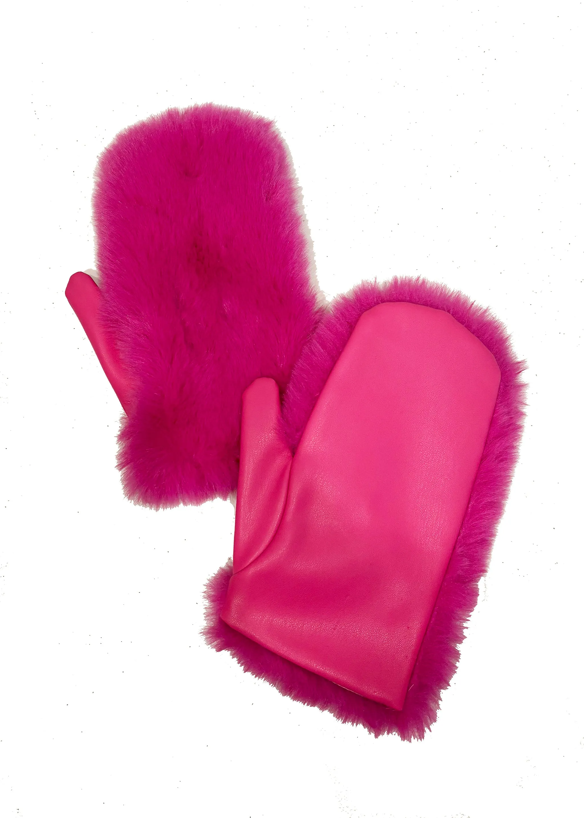 Faux Fur Mittens