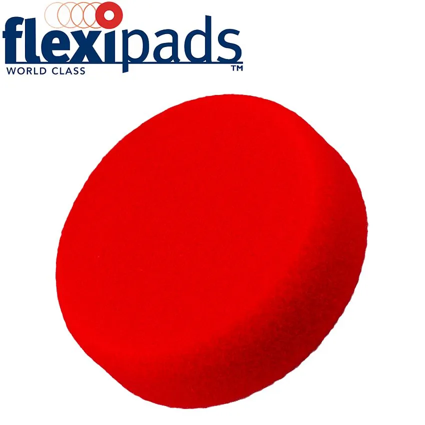 FLEXIPADS RED FINAL POLISH FOAM 80MM X 25MM HOOK AND LOOP FLEX 44417