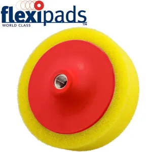 FLEXIPADS YELLOW AGGRESSIVE SPONGE 150MM M14 X 2MM FLEX 44305