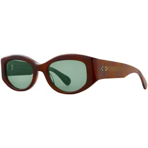 Garrett Leight Women's Sunglasses - Burnt Tortoise Cat Eye | RETRO BIGGIE VINBRT/VRD