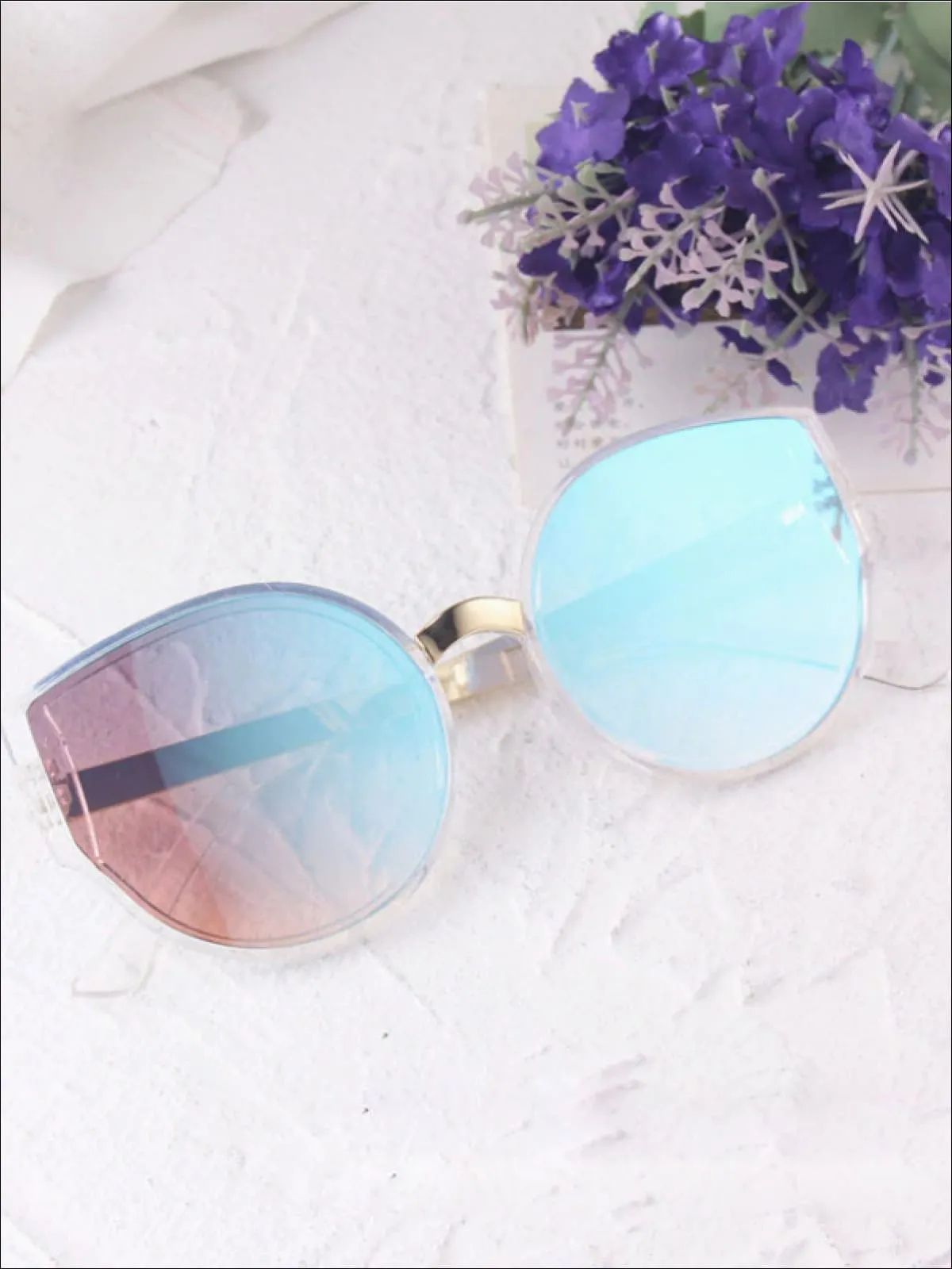 Girls Retro Cat Eye Sunglasses