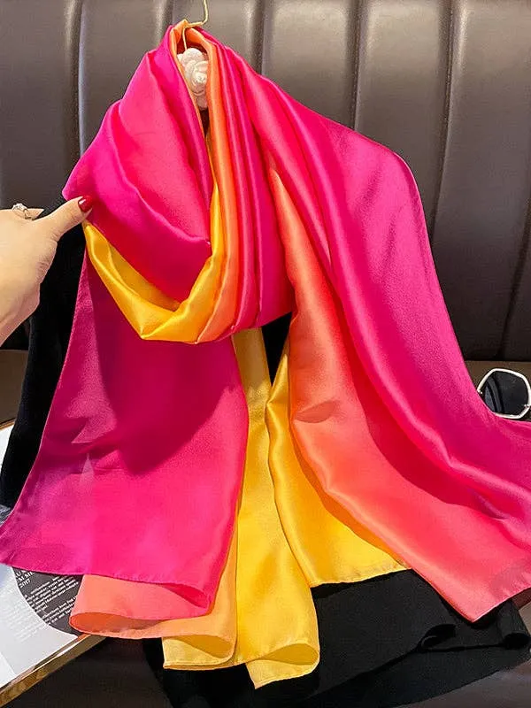 Gradient Vegan Silk Scarf