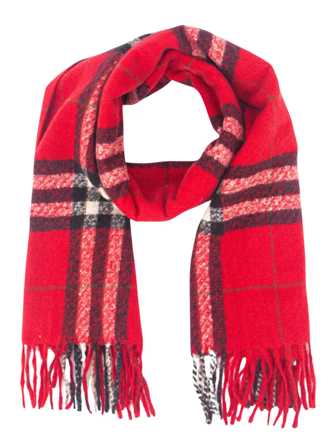 Heavyweight Scarf - Red Check