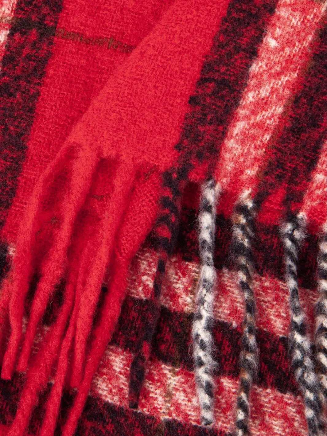 Heavyweight Scarf - Red Check