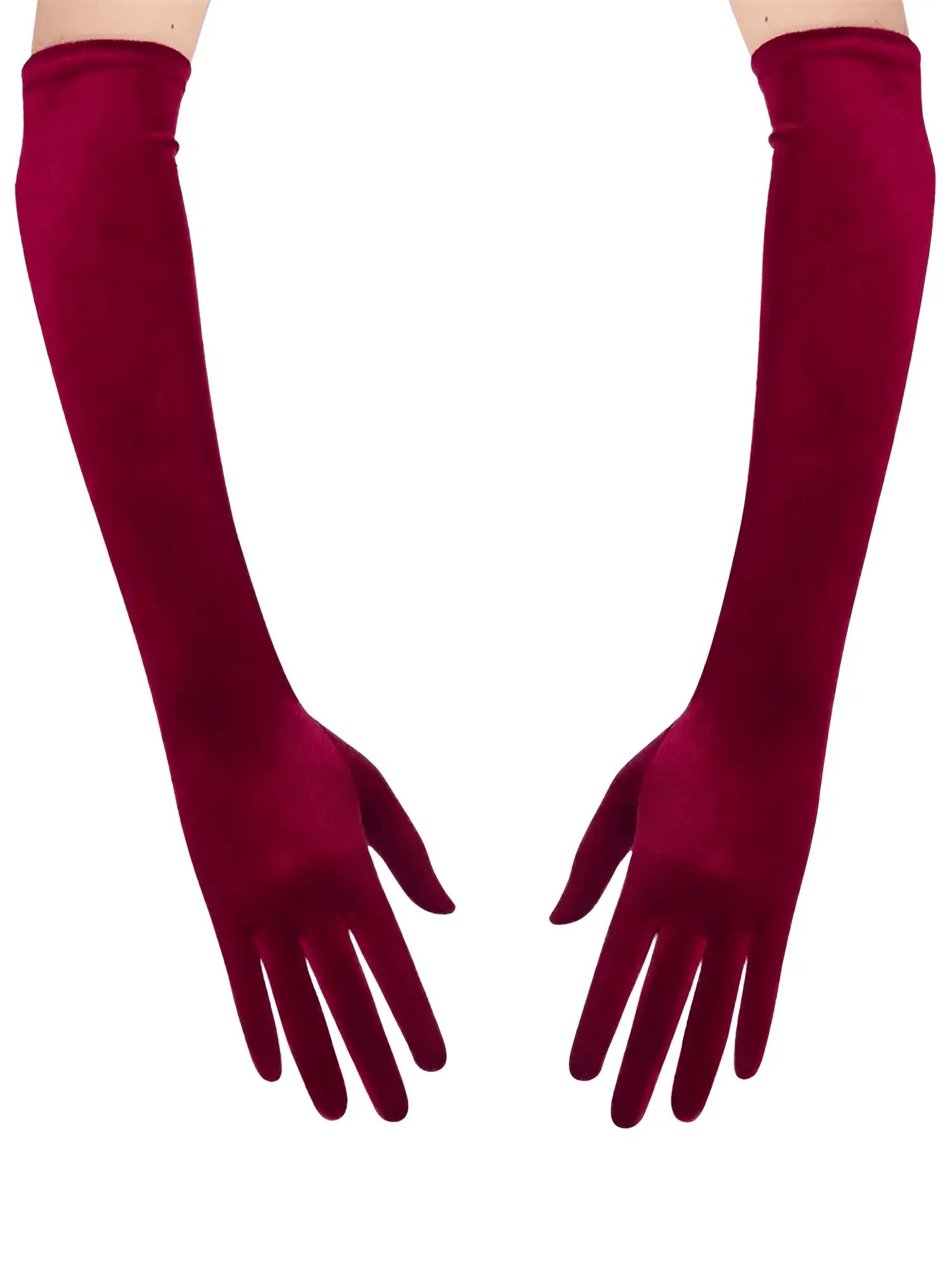 Long Velvet Dinner Dress Gloves For Women