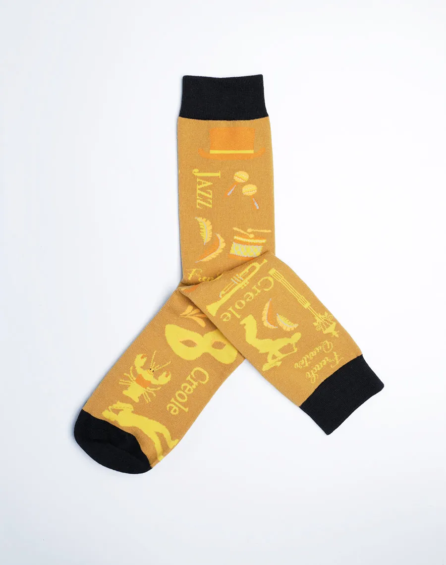 Men's Old School NOLA Crew Socks