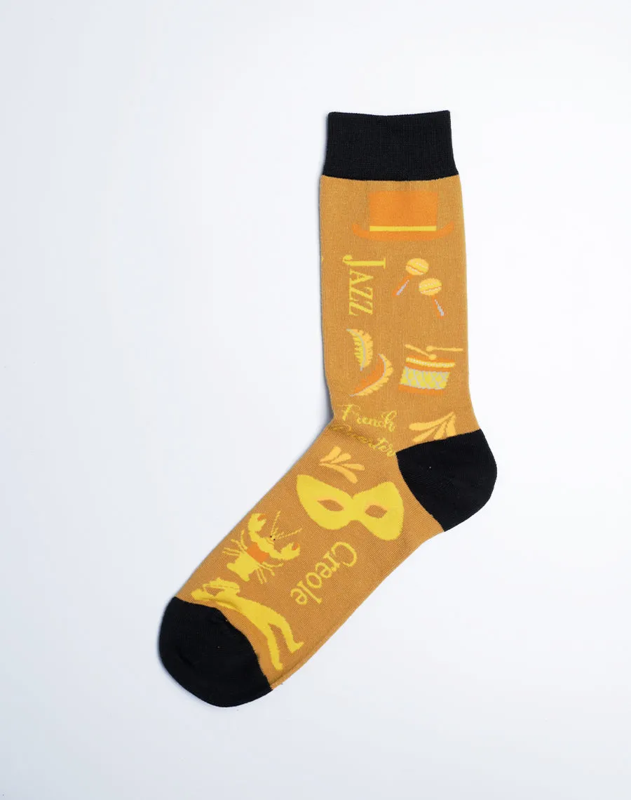 Men's Old School NOLA Crew Socks