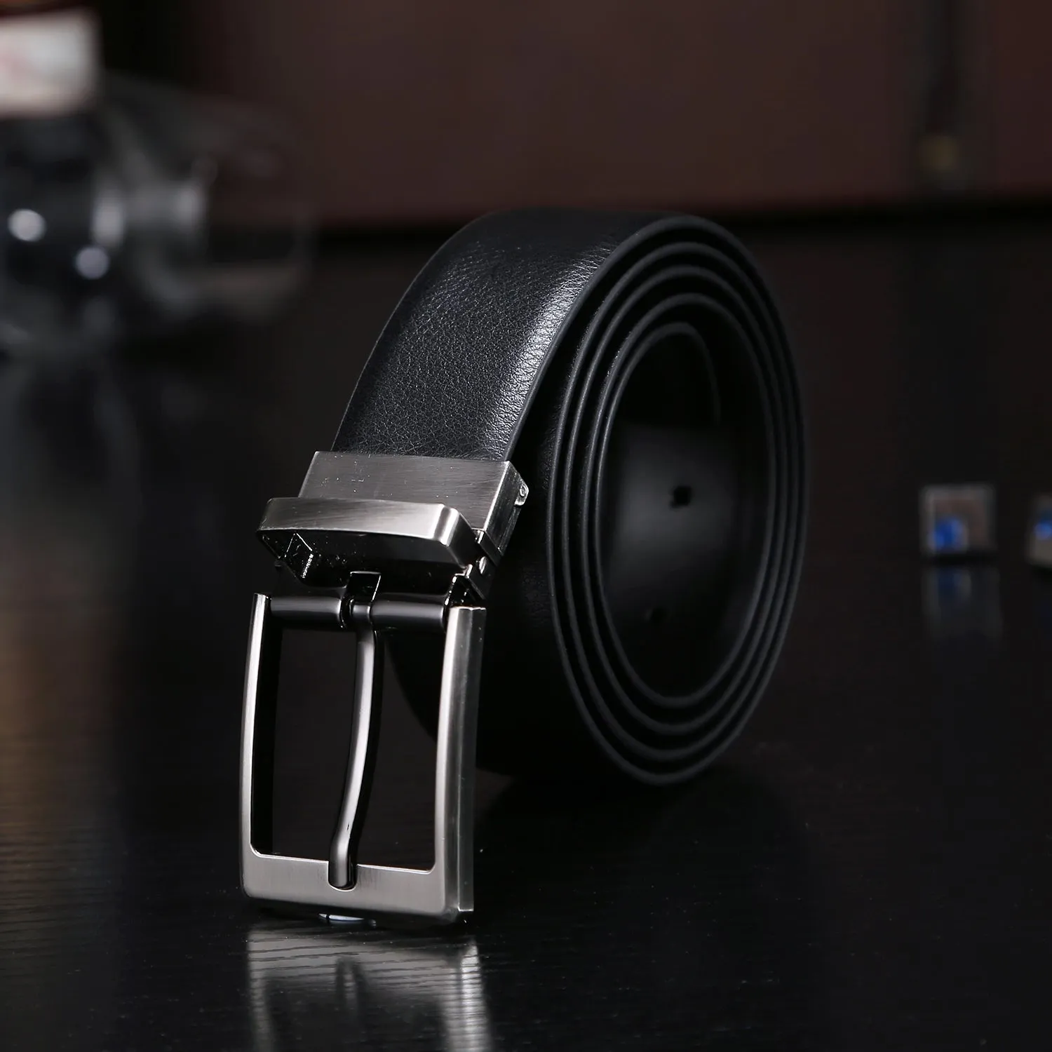 Men's Top Grain Leather Reversible Belt