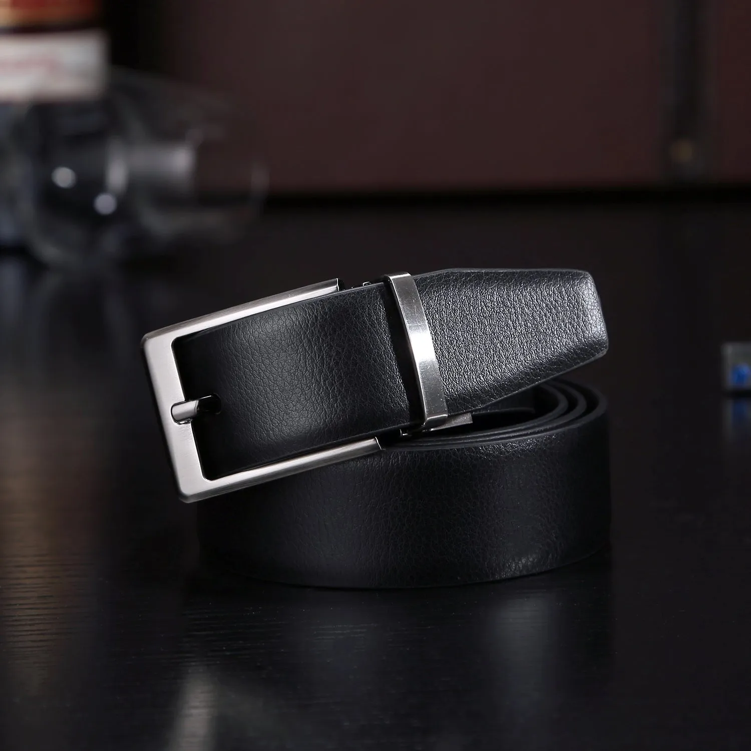 Men's Top Grain Leather Reversible Belt