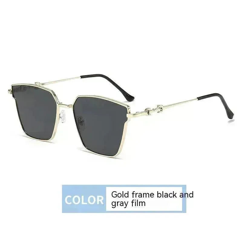 New Retro Small Frame Metal Hip Hop Sunglasses