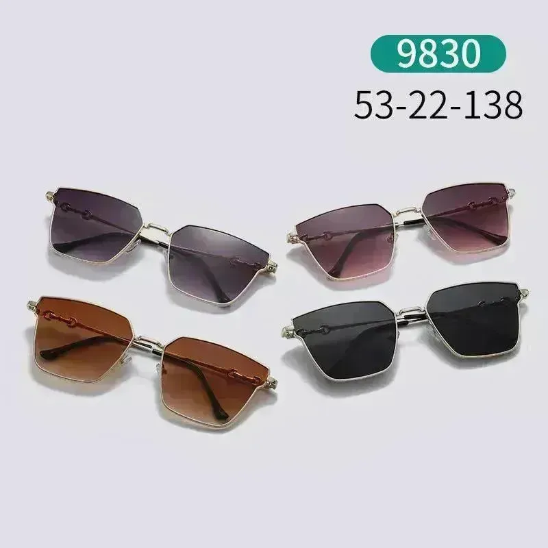 New Retro Small Frame Metal Hip Hop Sunglasses