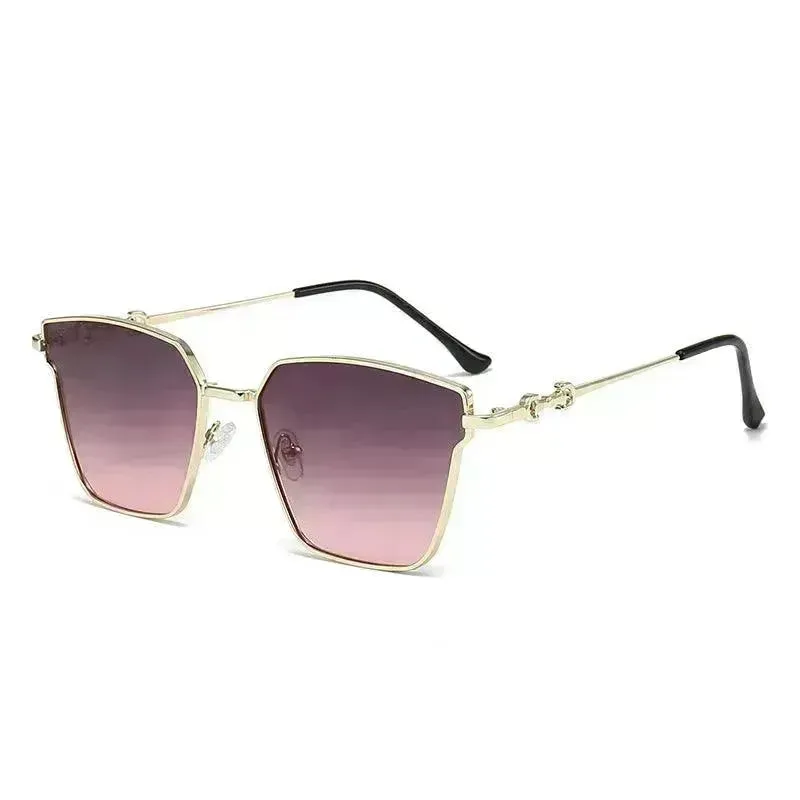 New Retro Small Frame Metal Hip Hop Sunglasses