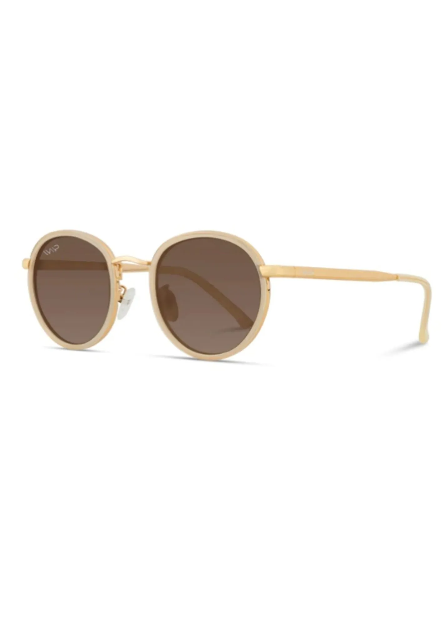 Olivia Polarized Beige Frame Sunglasses