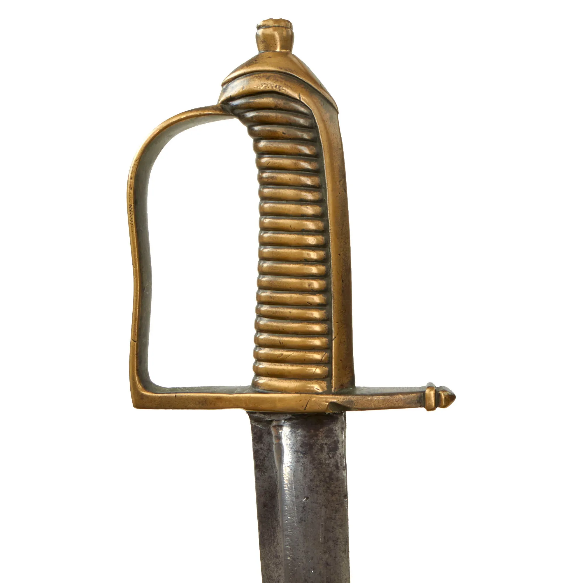 Original American Revolutionary War Era French Grenadier Model 1767 “Cutting” Hanger Sword With Scabbard