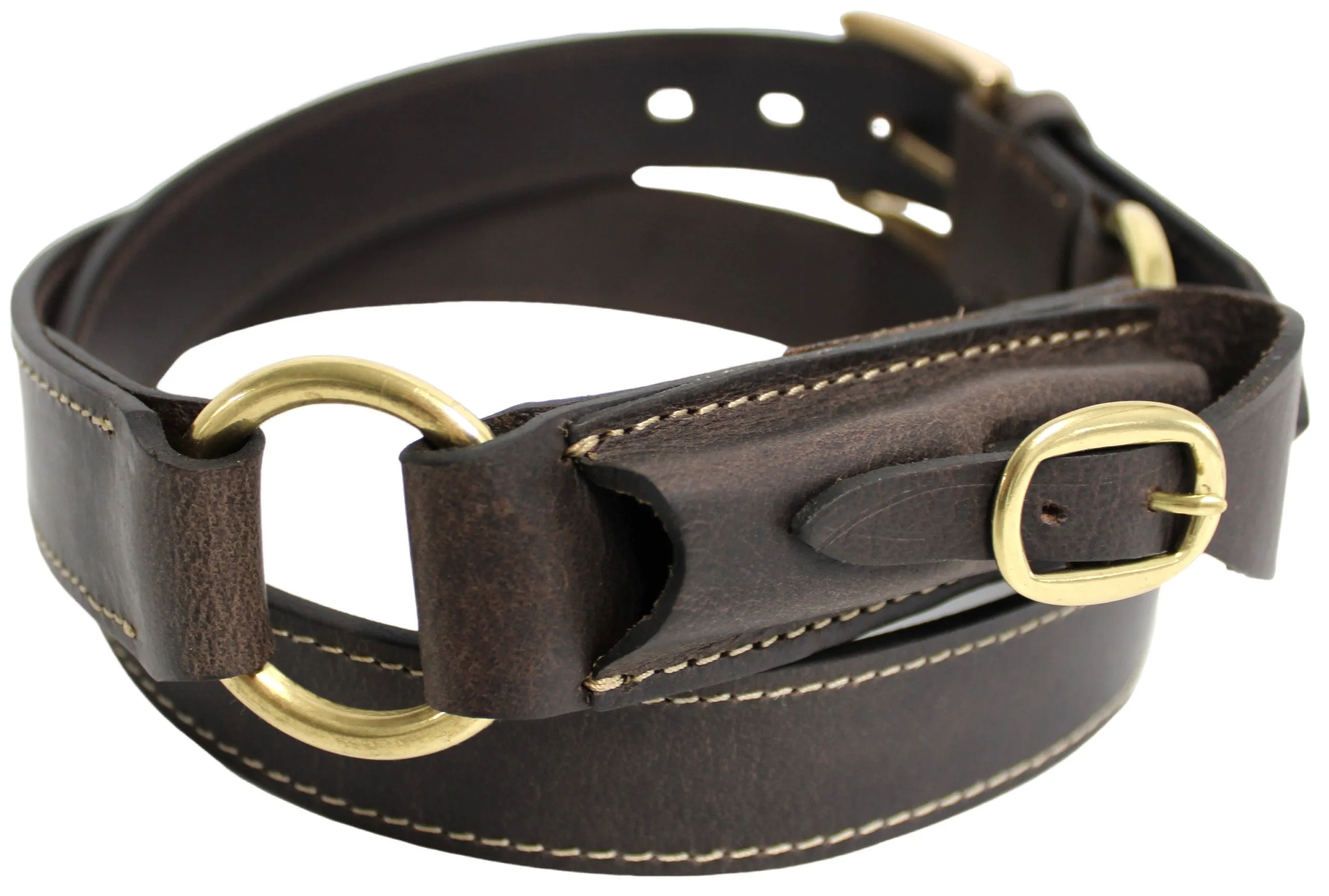 Quality Full Grain Leather Hobble Belt. Colour: Brown. Style No: 42029.